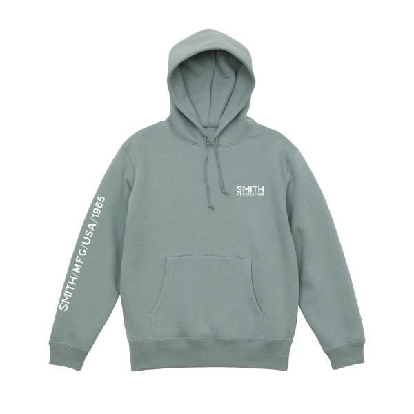 ISSUE HOODIE スモーキーグリーンアウトドア仕様の乾きやすい裏起毛