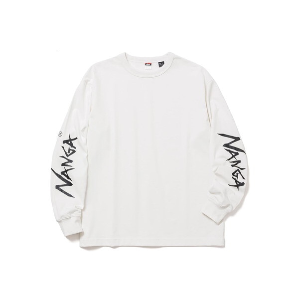 ナンガ ECO HYBRID SLV LOGO L/S TEE WHT M N2500-1L030A N0003733 Tシャツ