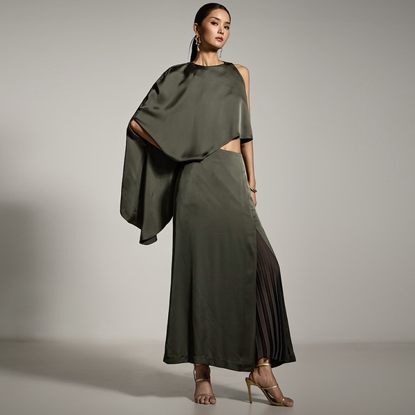 TP9173ブラウス スカート セットアップ