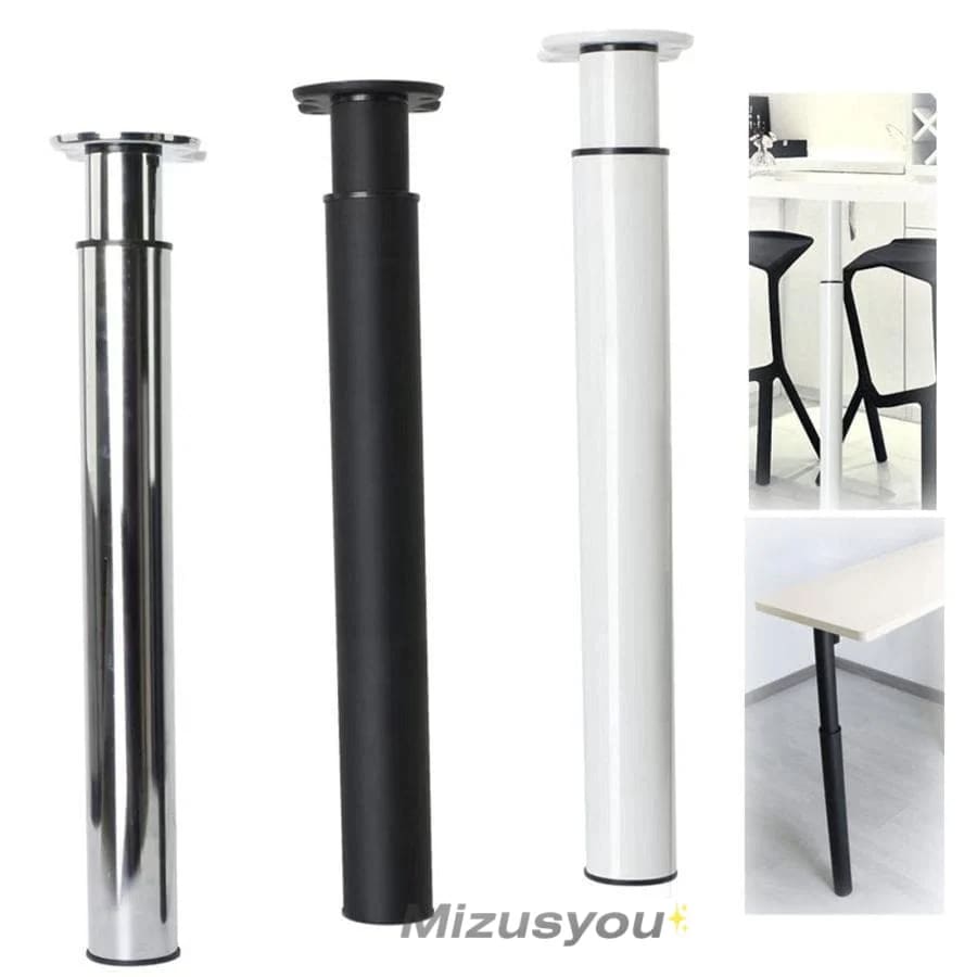 [超激安]新品入荷！重い伸縮脚 調節可能な長さ　71110cm テーブル脚 狭いスペース ( 小さなテーブル 60mm 金属鋼の折りたたみ式の足 ホワイト