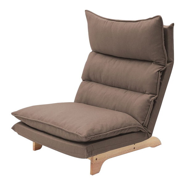 ホームテイスト SH-07-FRZ 脚付きリクライニングローソファ 1人掛け Cowser-カウザー- ダリアンブラウン メーカー直送