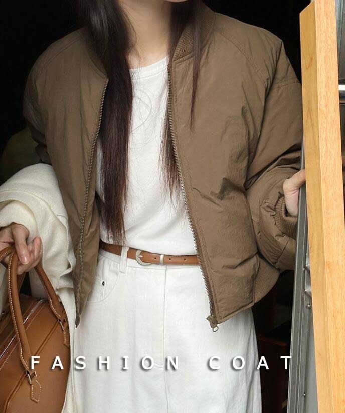 新作 冬 ダウンコート お洒落 ショート丈 レディース 暖かい ３色 ジッパー 無地 韓国風 フリーサイズ 20代 30代 40代 通学 通勤 カジュアル お出かけ 旅行 ダックダウ