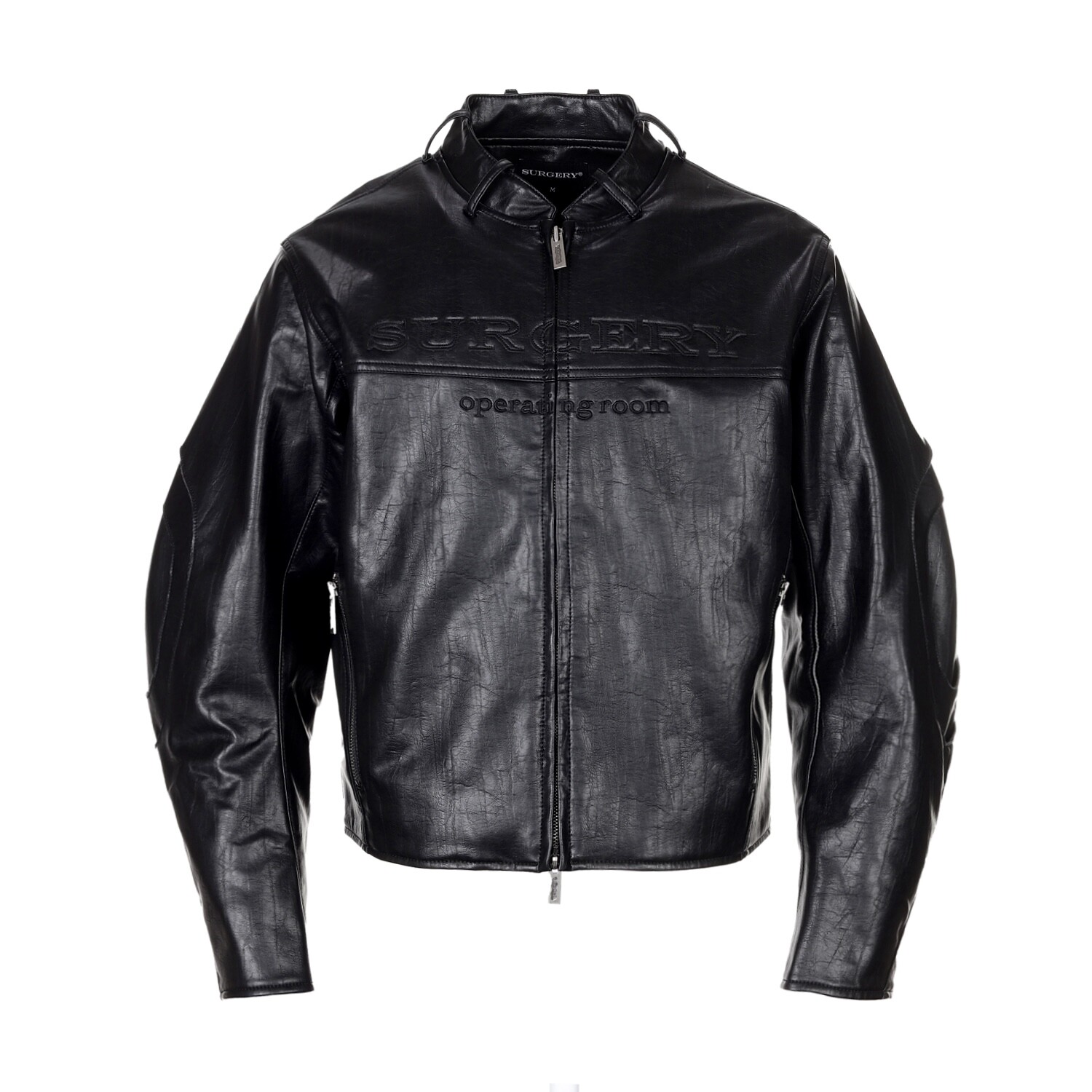 【SURGERY】 SURGERY STRATUM LEATHER JACKET : BLACK