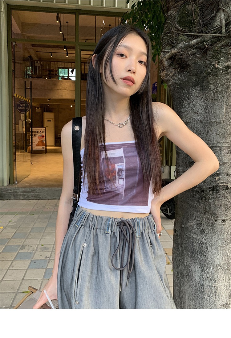 韓国ファッション ジーンズ 快適である 縫付 スリム ロングパンツ カジュアルパンツ 5,049円