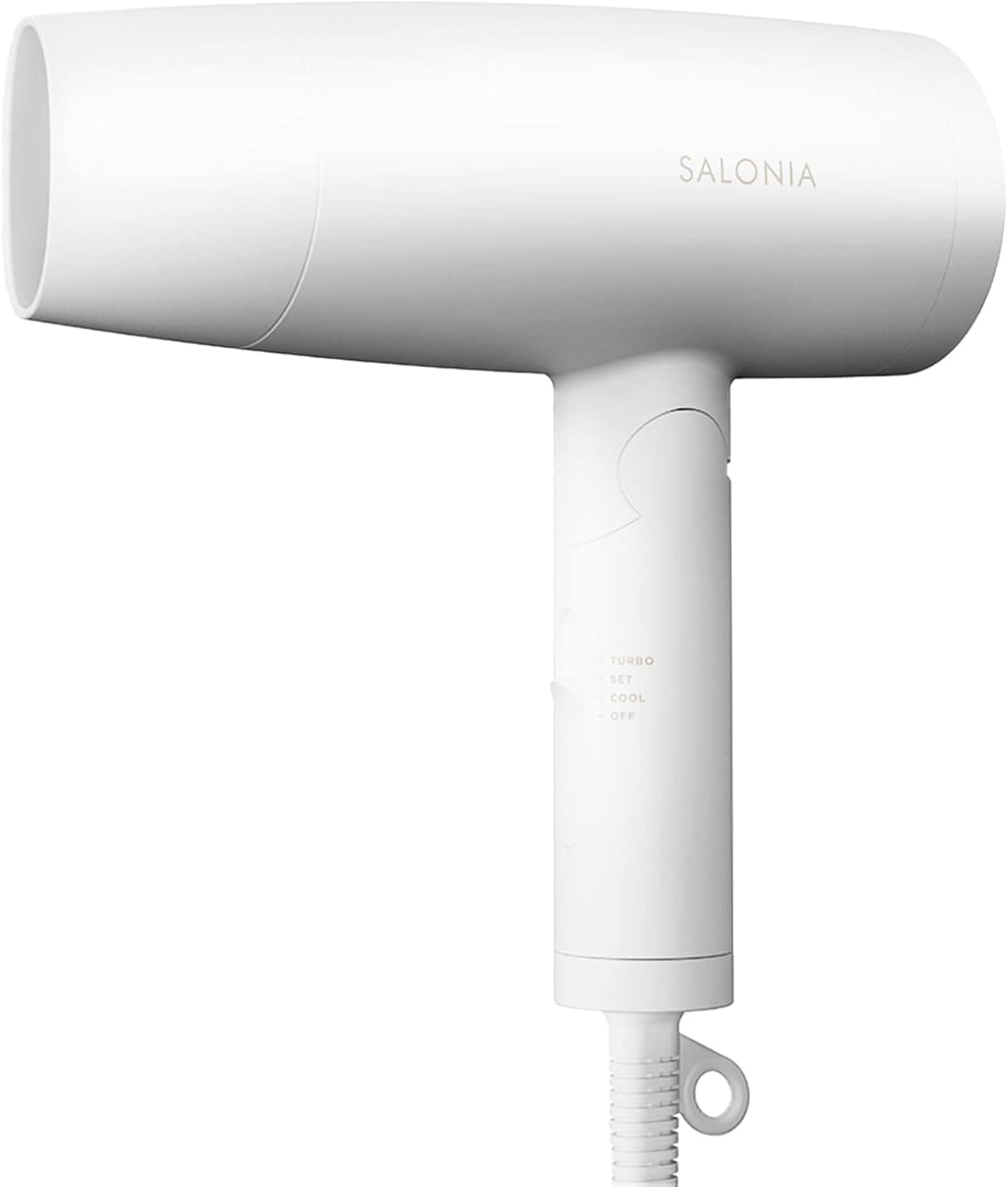 SALONIA ヘアドライヤー 強風 速乾 軽量 マイナスイオン ヘアドライヤー ホワイト