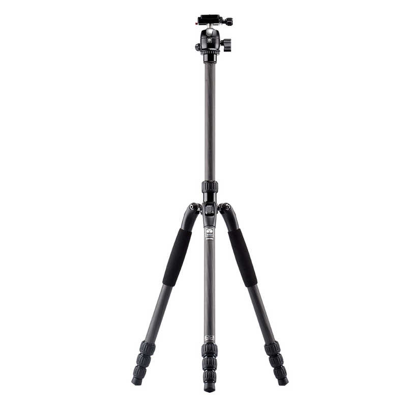 SIRUI　軽量カーボンファイバー製4段ビデオ三脚セット(ボール雲台) ［4段 /自由雲台］ ブラック　T-024SK+B-00K-JP