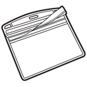 （業務用4セット）ジョインテックス 名札用替ケース C特大横10枚 B078J