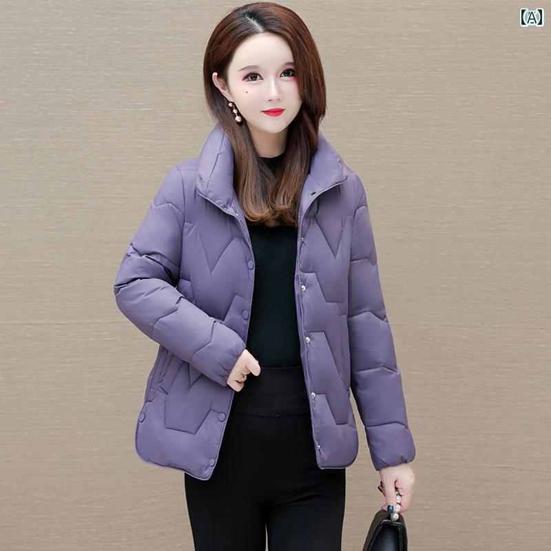 コート ダウンジャケット レディース 小さめ 綿入り ショート 冬用 幅広 用 衣装 若々しく フレッシュ ダウン入り