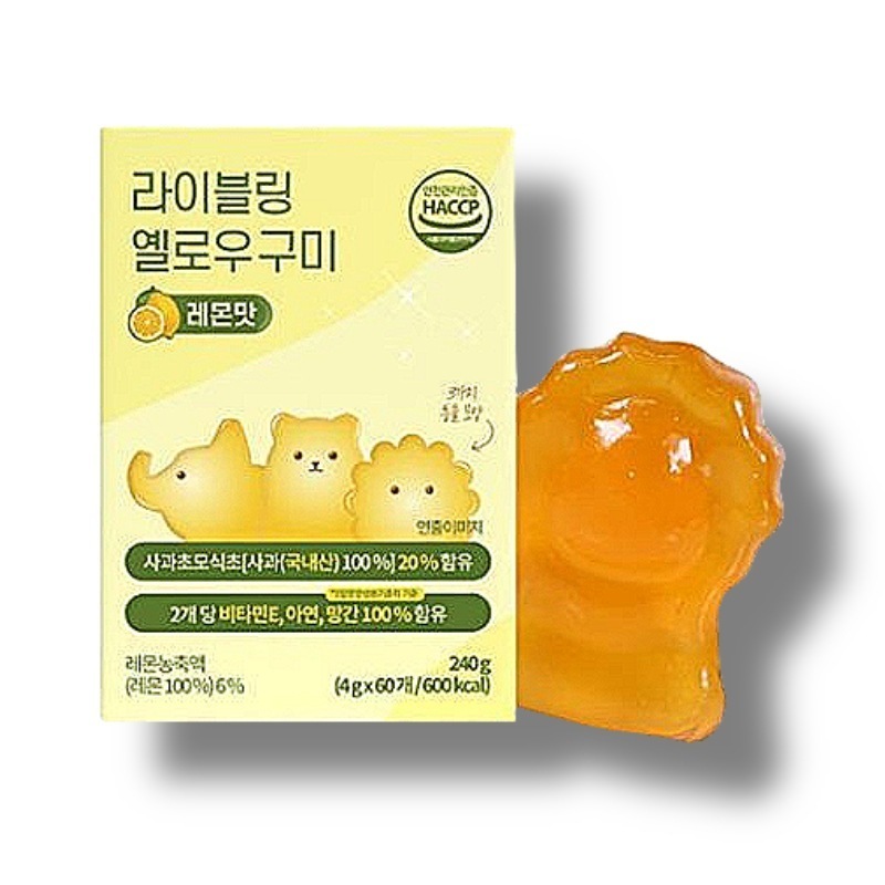 NEW イエローグミ 4g*60個 (アサビグミ)