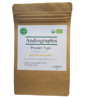 100%オーガニック アンドログラフィス パウダー (Andrographis / Bhunimba / sensinren / fah latai joen Powder) 50g センシンレン 穿