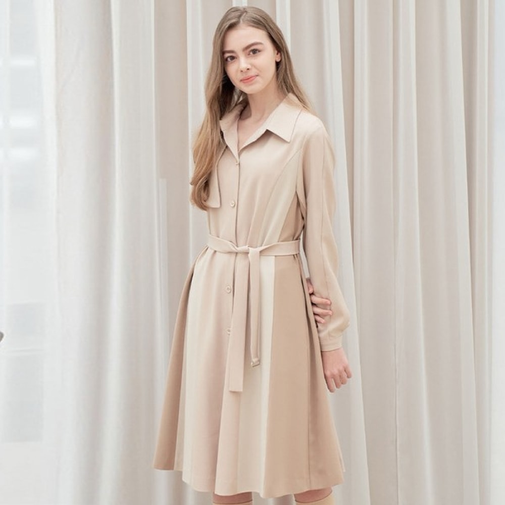 （リアーナニューヨーク）カラーフレアトレンチドレスRPBWOP040