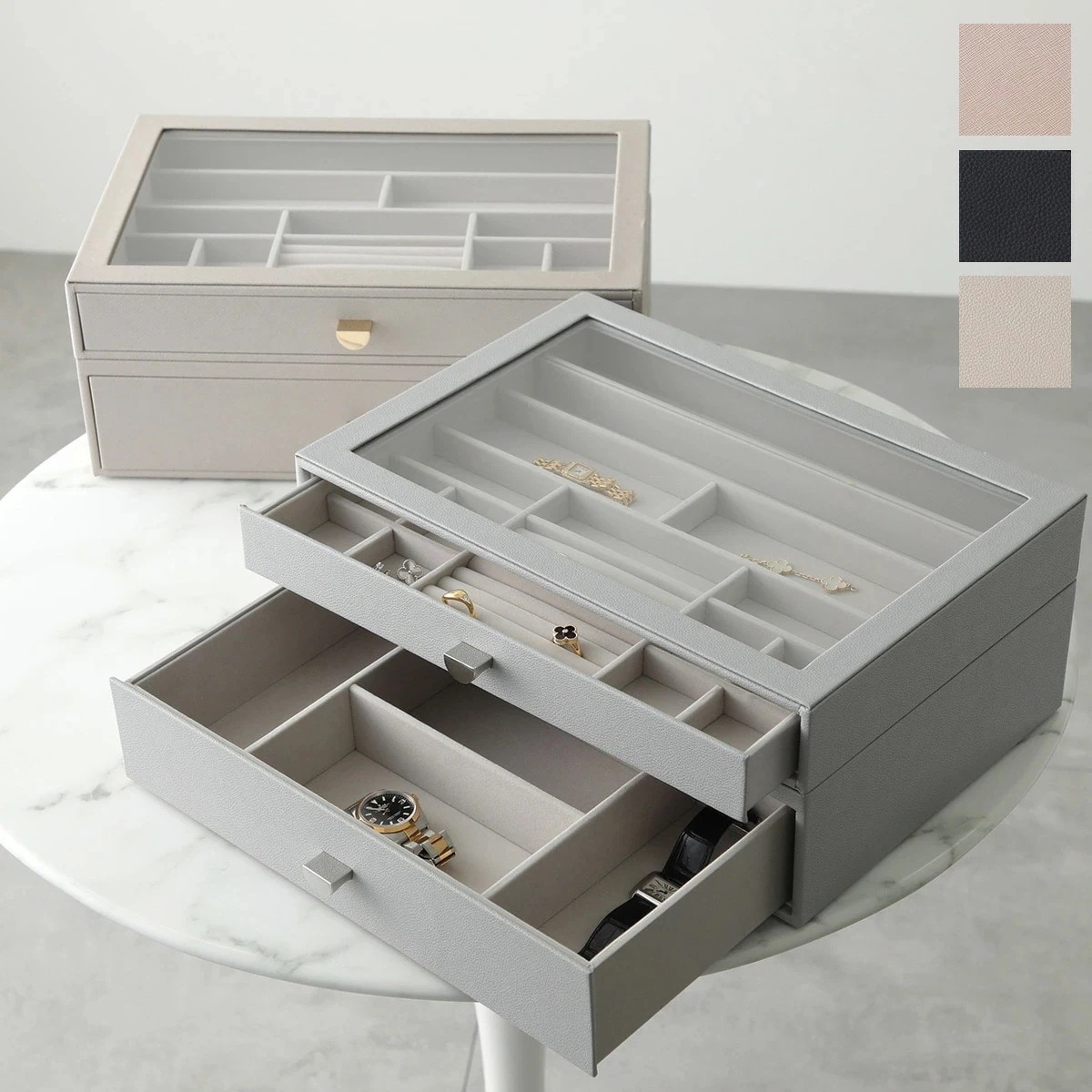 STACKERS スタッカーズ ジュエリーボックス Supersize Drawer Set of 2 スーパーサイズ ドロワー 2セット レディース 引き出し カラー5色 23,816円
