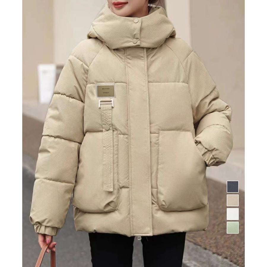 フェイクダウンジャケット中綿アウター防寒