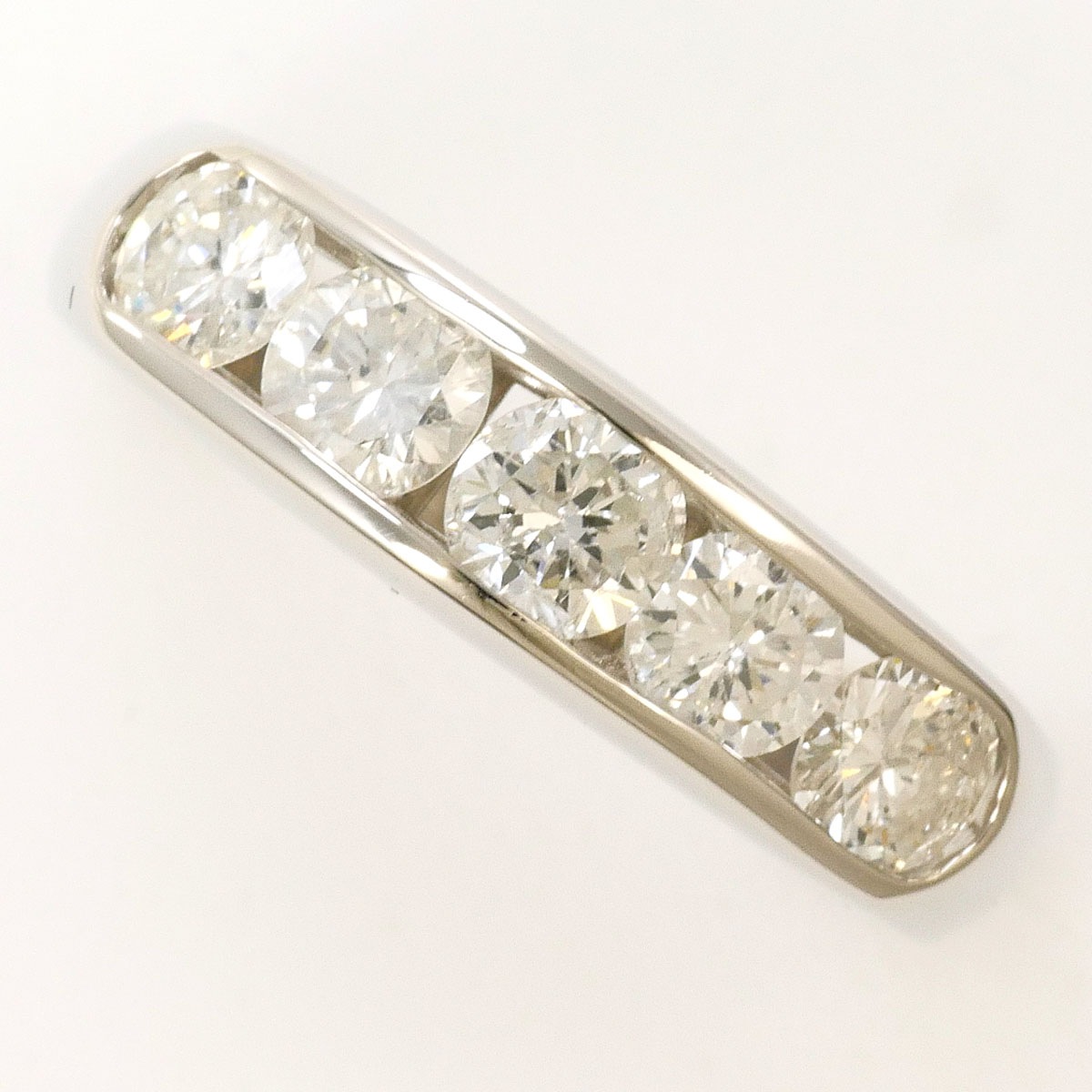PT900 プラチナ リング・指輪 11.5号 ダイヤモンド 1.00ct 鑑別書 総重量約4.5g 中古