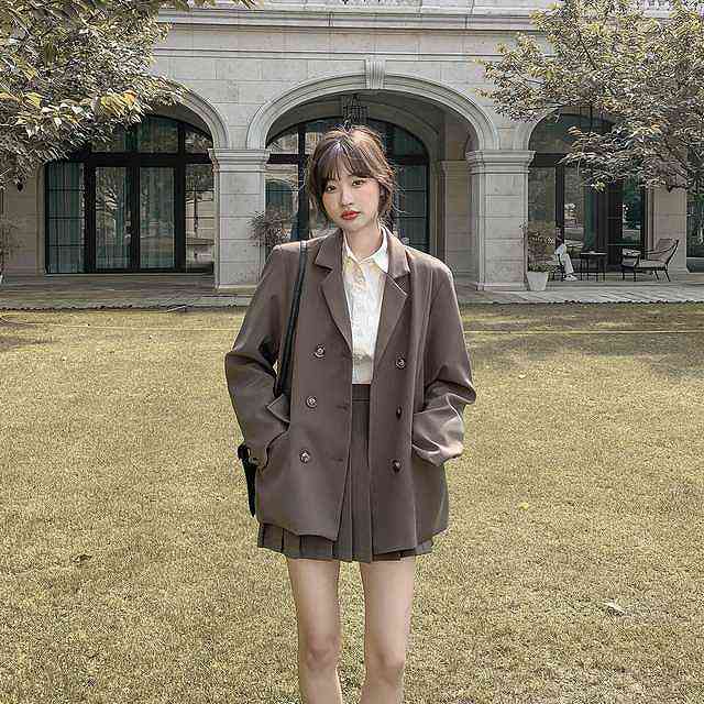 セットアップ レディース カジュアル スーツセット 2点セット コート スカート ミニ丈 6,468円