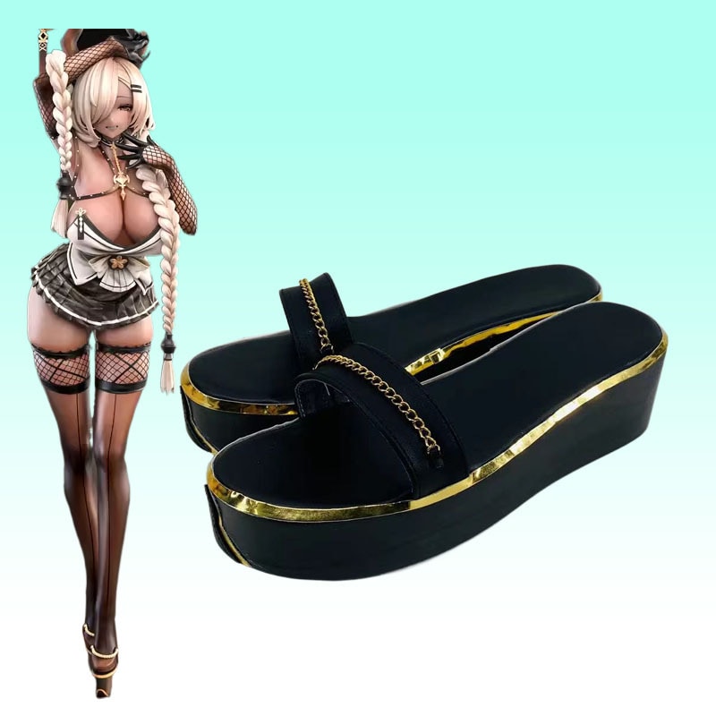 アズールレーン 尾張レディースgkコスシューズ2dアニメショーパフォーマンスシューズ