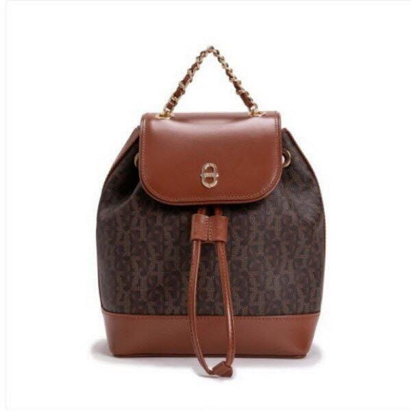 [] 女性チェーン装飾ミニバックパック(ECEFHB660BR) (P003722826)