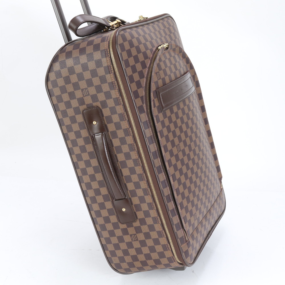 極美品 ダミエ ペガス55 N23294 レザー×コーティングキャンバス スーツケース キャリーケース バッグ 出張 旅行 トランク A4 メンズ RRE CO13-8 中古