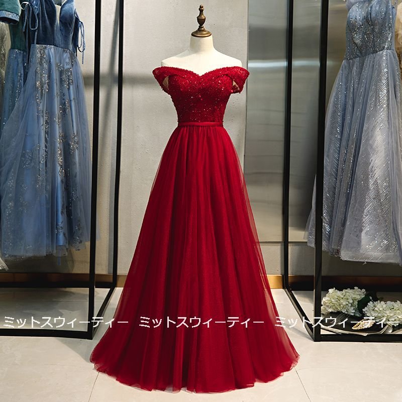 カラードレス Aライン 演奏会 カラードレス コンサート 結婚式 ロングドレス 披露宴 ウエディング