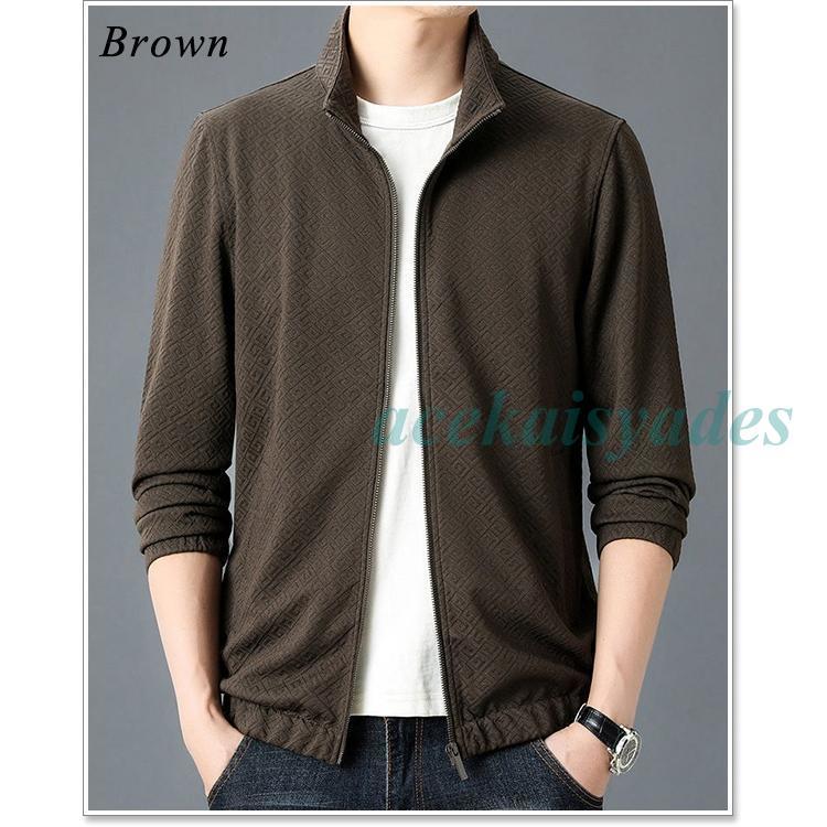 カーディガン メンズ ジップカーディガン綿 コットン ジップアップ 大きいサイズ 40代 50代