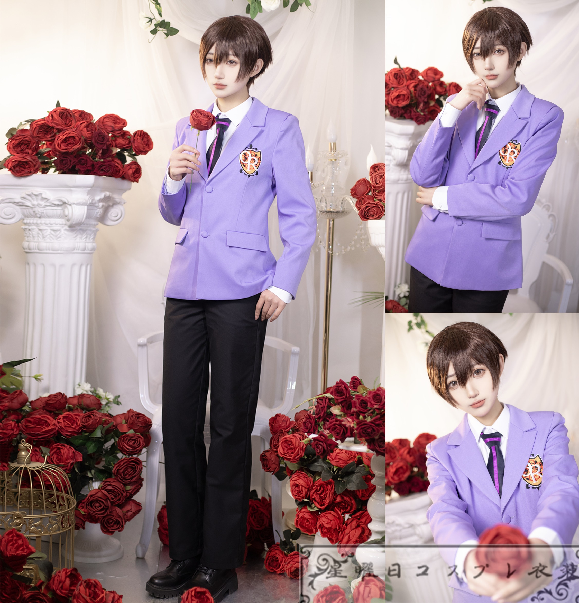 在庫品 桜蘭高校ホスト部 須王環 藤岡ハルヒ コスプレ衣装 コスチューム イベント ハロウィン 仮装 変装