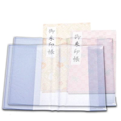 御朱印帳 カバー 透明 大 小 S L サイズ 16x11 18x12 2枚...のサムネイル