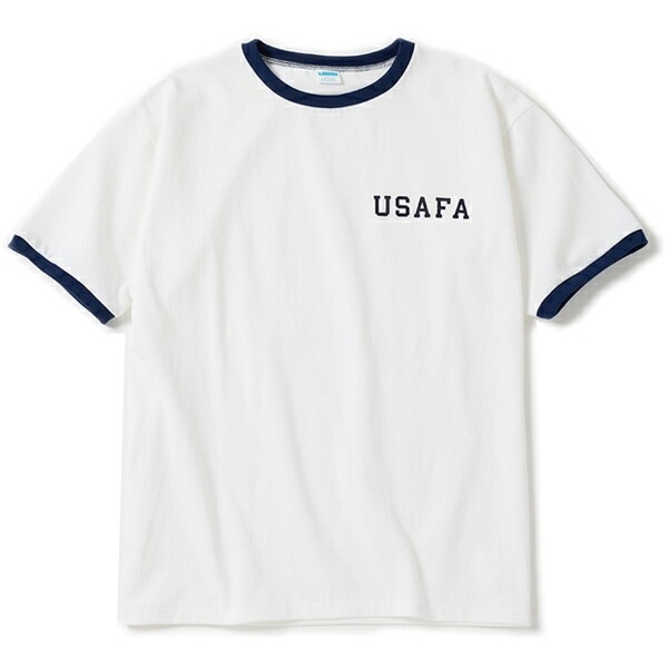 トゥルートゥーアーカイブス ショートスリーブ リンガー Tシャツ プリーブ United States Air Force Academy 日本製 c3-x336