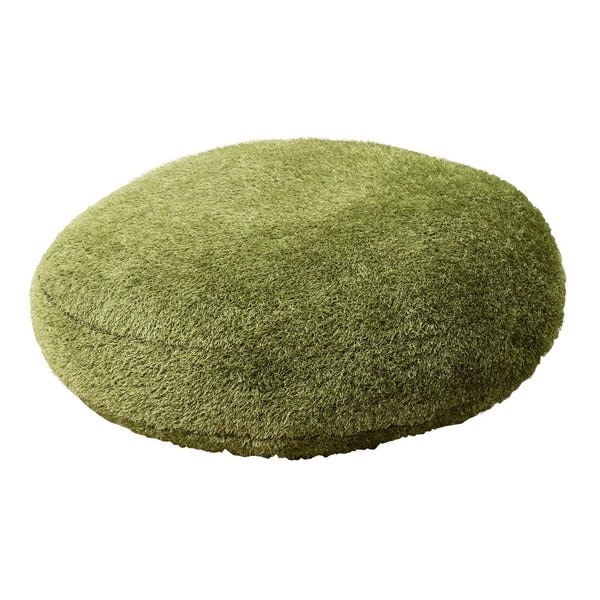 芝生風クッション シーヴァ Lサイズ 約直径90×15cm グリーン 240622996