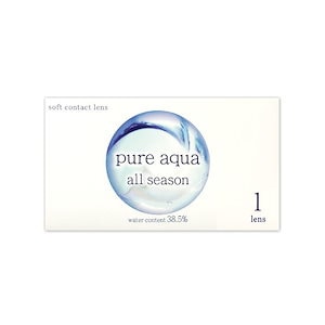 クリアコンタクト 1年 pure aqua 1箱1枚 ソフトコンタクトレンズ 常用タイプ 最長1年