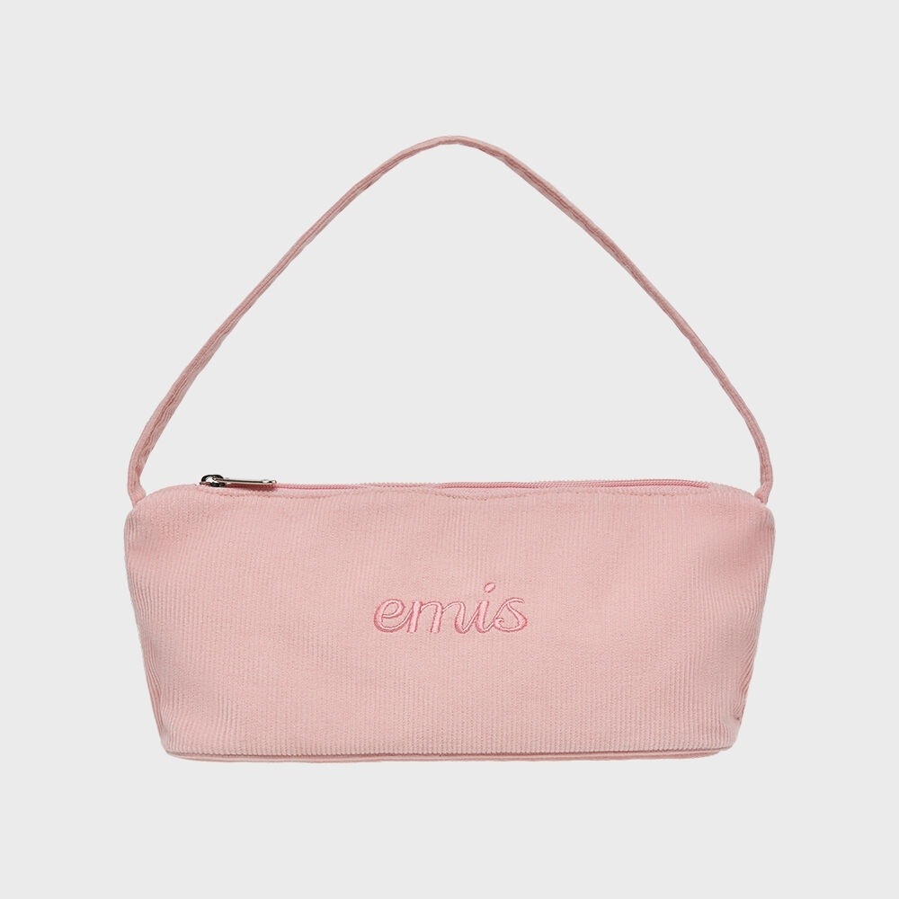 YMS コーデュロイデイリーロングホーボーバッグ-ピンク 9,543円