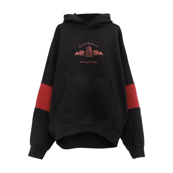 WILLY CHAVARRIA Men Sweatshirts WCJSY0096 001 BLACK BLACK RED