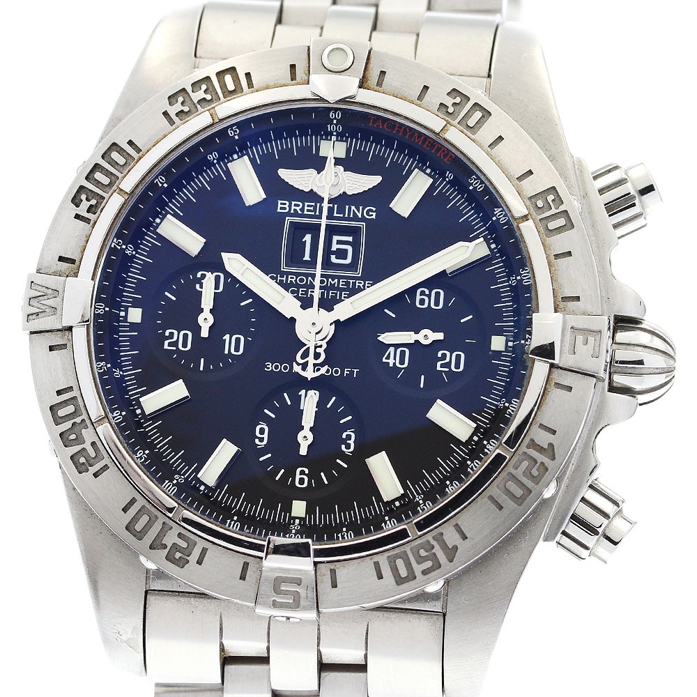 ブライトリング BREITLING A44359 ブラックバード クロノグラフ 自動巻き メンズ _878133【中古】