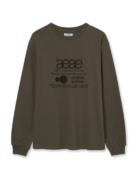 【aeae】 WEB LOGO L/S : DUST