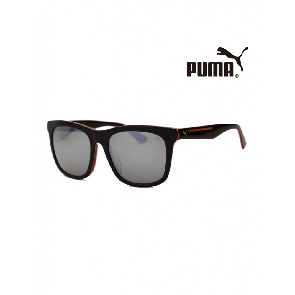Puma PU0088SK 004 スクエアホーンリムオーバーアジアンフィットミラーサングラス