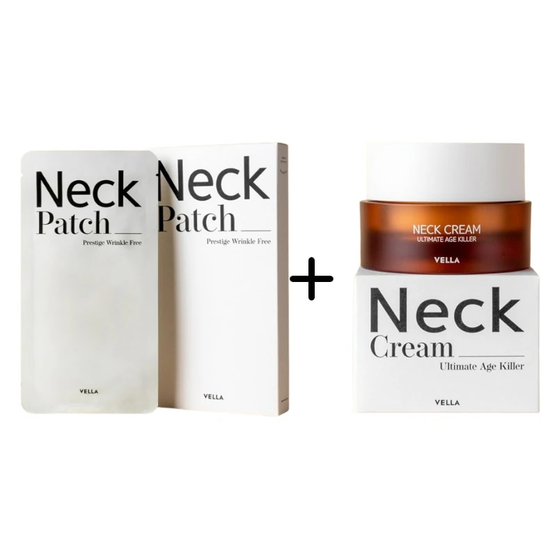 [ネックケアセット] ネックパッチ(5個入り)+ ネッククリーム(50ml)