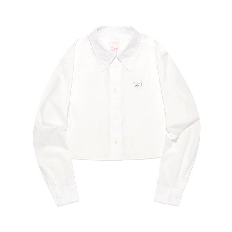 リー LEE ウィメンズ ショートクロップシャツ ホワイト LE2303SH62WH 350300