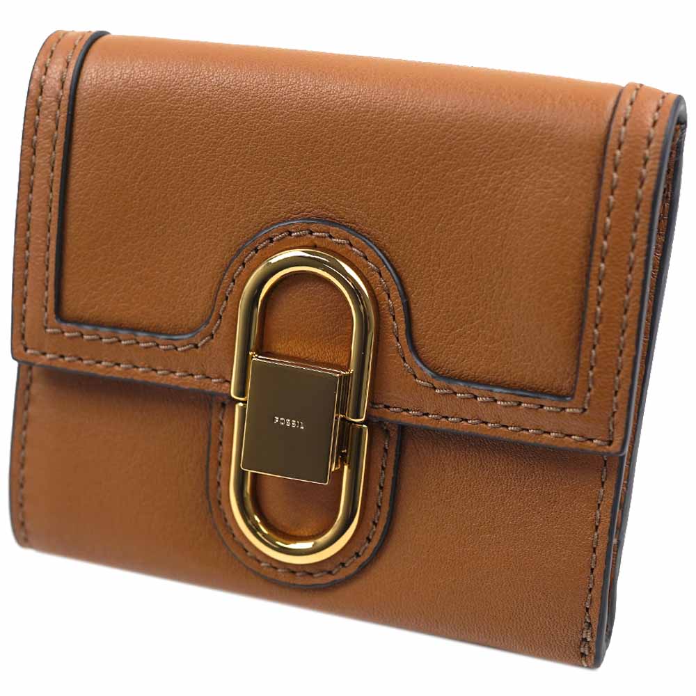 フォッシル 三つ折り財布 レディース Women s Small Lthrs AVONDALE TRIFOLD SADDLE ブラウン SL8292216
