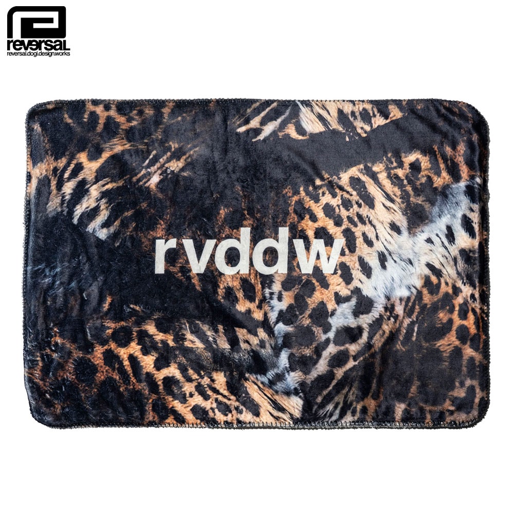 【reversal/リバーサル】フリース ブランケット レオパード柄/LEOPARD FLEECE BLANKET rv23aw706防寒対策 毛布 軽量 柔軟 保温性
