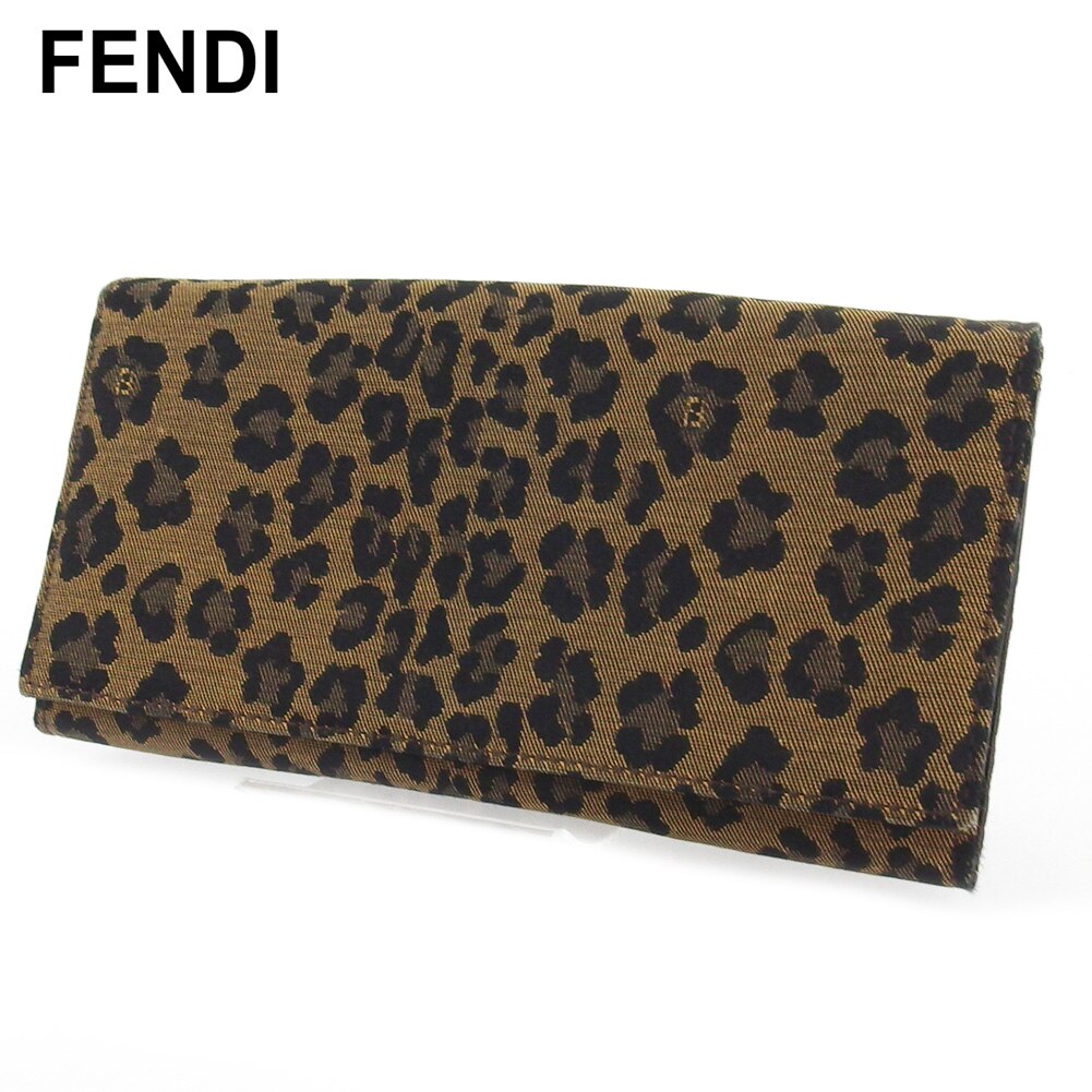 長財布 ファスナー付き 財布 レオパード ヒョウ レディース ベージュ ブラック ゴールド 中古 24,492円
