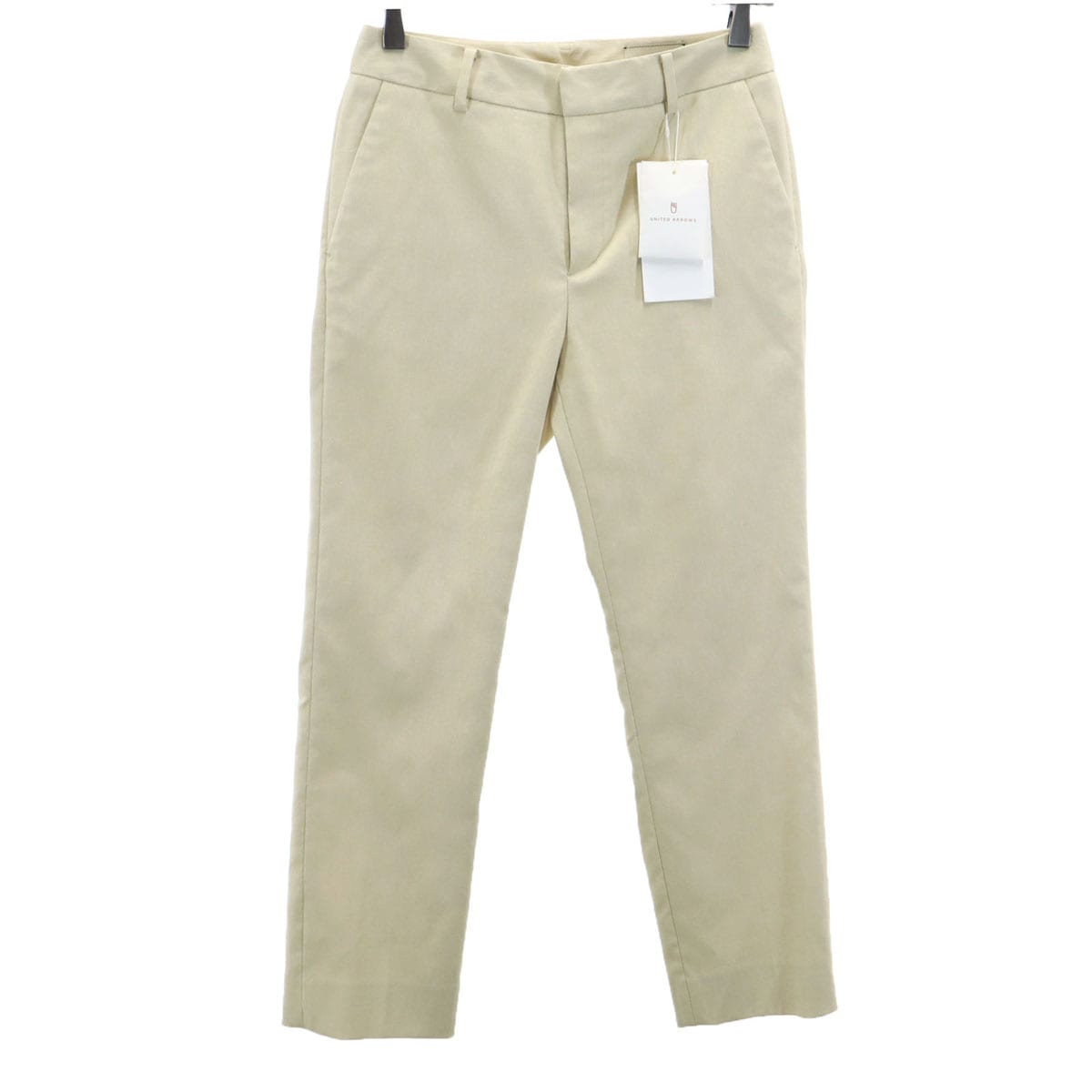 未使用 日本製 スリムパンツ 36 ベージュ レディース 古着