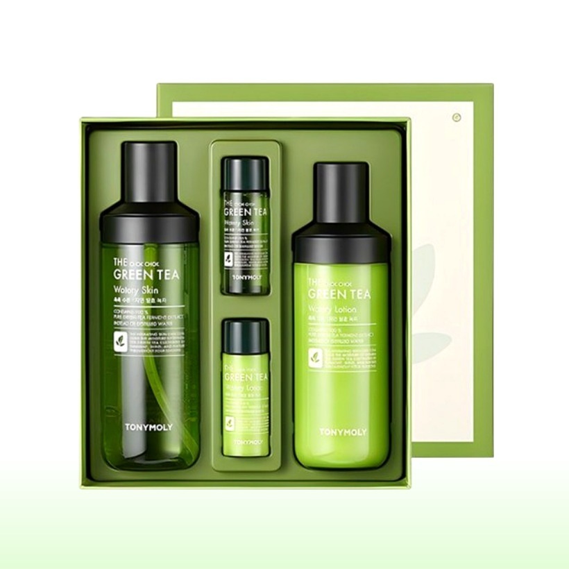 [2点セット]ザ しっとり グリーンティー 水分 スキン ローション(スペシャルギフト 旅行用 スキン20ml+ローション20ml) /スキンケアギフトセット 韓国コスメ スキンケア おすすめ