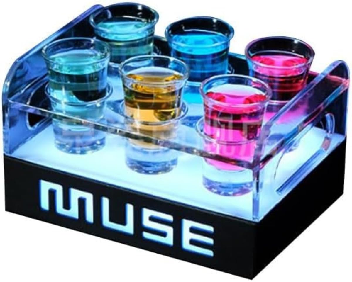 LED酒ボトルの表示棚 おしゃれ 雰囲気盛り上がる カクテルグラスホルダー LED酒グラスラック カウンタートップワイングラスホルダー 自立型の卓上テキーラカップの収納ラック 居酒屋 KTV ナイト