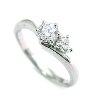 AneCan掲載 (Brand アニーベル) Pt ダイヤモンドデザインリング（婚約指輪エンゲージリング） メレ 楽ギフ_包装02P26Mar16