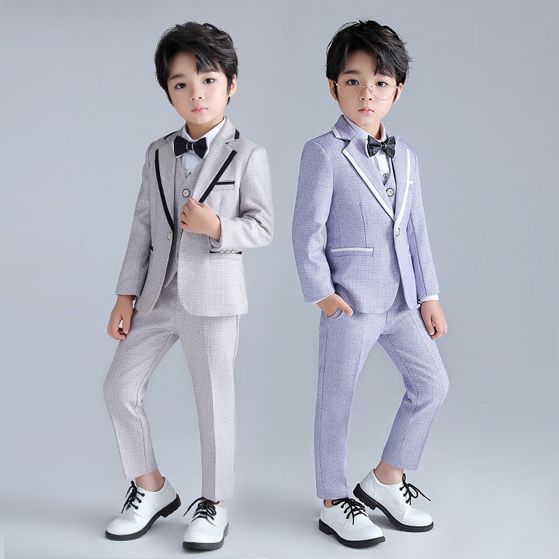 子供ドレス秋韓国風スーツ男の子ピアノステージホストスパフォーマンス服