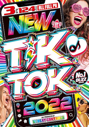 超絶最速2022年TikTok最新トレンド曲が圧倒的多数収録 New Tik & Toker 2022 - DJ Beat Controls 3DVD 洋楽DVD 2022 TikTok ベスト