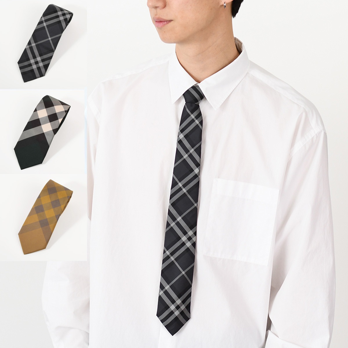 ネクタイ チェック シルクネクタイ 8017265 8011693 8013818 8083490 8083491 メンズ カラバリ豊富 シルクタイ 20,850円
