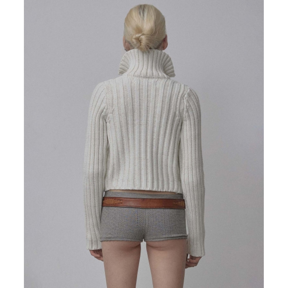 SCULPTOR ツーウェイケーブルカーディガンアイボリー