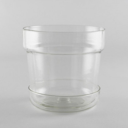 志成販売 リューズガラス プレート付きフラワーポット テーパー(LL) 372307 5,463円