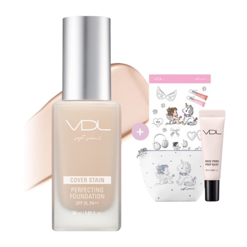 [新作](+ポーチ+プレップベース+ステッカー贈呈)カバーステイン パーフェクティングファンデーション 30ml #ソフトソウル