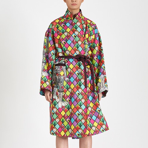 Unisex Silk Absinthe COAT-DRESS [남녀공용 압셍트 실크 코트드레스] 44,886円